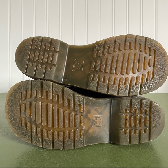 Dr. Martens CRANFORD Oversized Eyelet Low Boots/Oxfords in Brown Leather - Picture 8 of 9